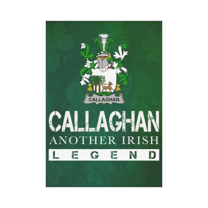 Irish Garden Flag, Callaghan Family Crest Shamrock Yard Flag A9