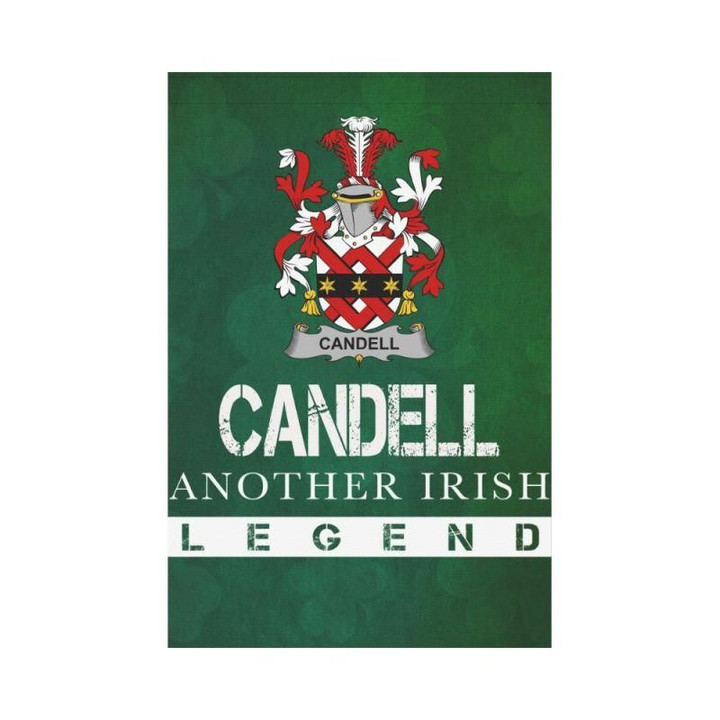 Irish Garden Flag, Candell Family Crest Shamrock Yard Flag A9