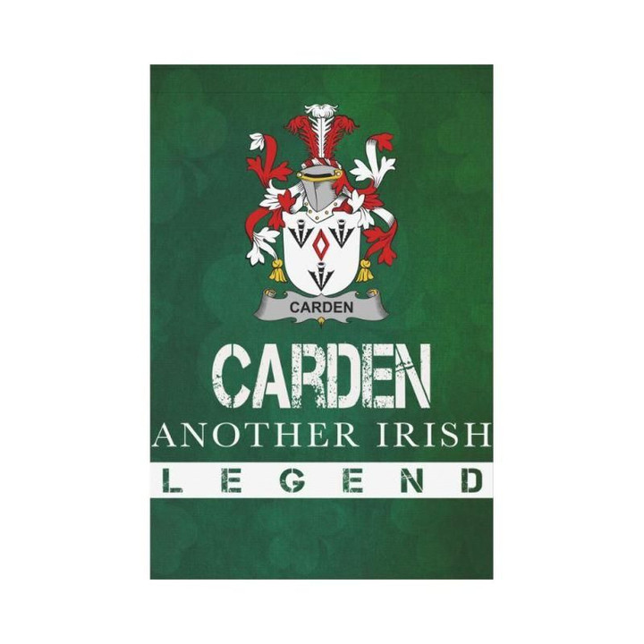 Irish Garden Flag, Carden Family Crest Shamrock Yard Flag A9