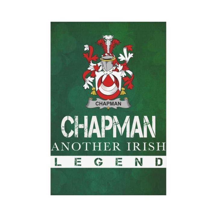 Irish Garden Flag, Chapman Family Crest Shamrock Yard Flag A9