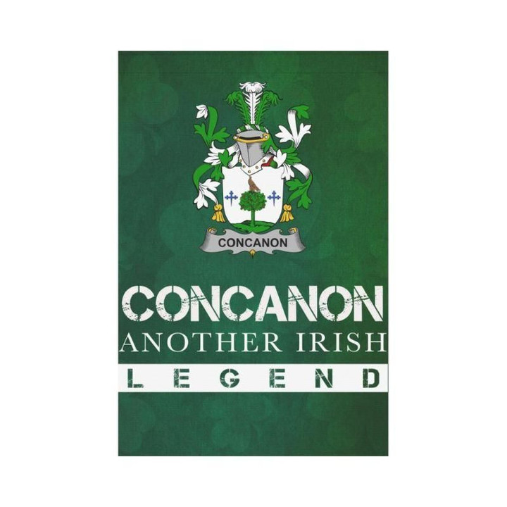 Irish Garden Flag, Concanon Or O'Concanon Family Crest Shamrock Yard Flag A9