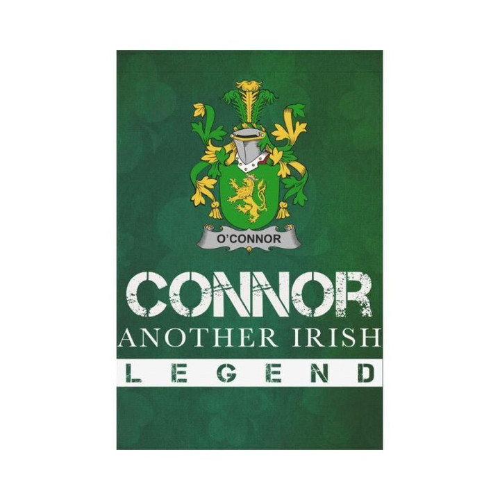 Irish Garden Flag, Connor Or O'Connor (Kerry) Family Crest Shamrock Yard Flag A9