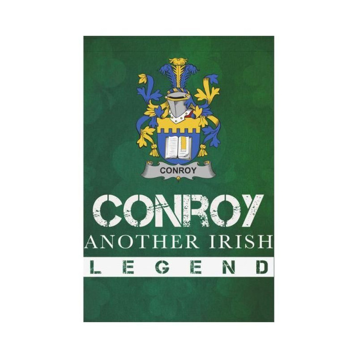 Irish Garden Flag, Conroy Or O'Mulconroy Family Crest Shamrock Yard Flag A9
