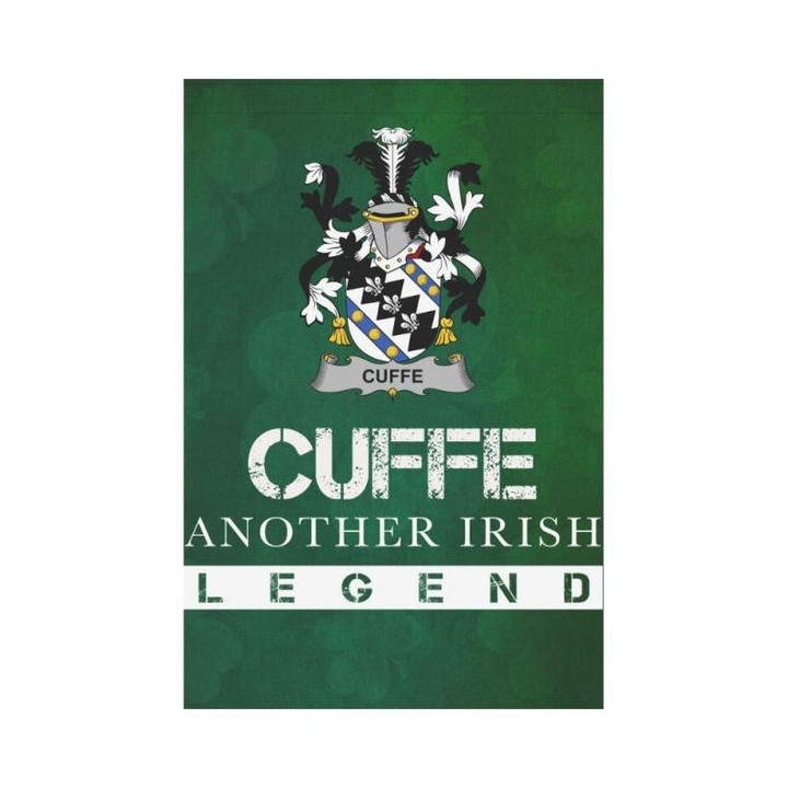Irish Garden Flag, Cuffe Family Crest Shamrock Yard Flag A9