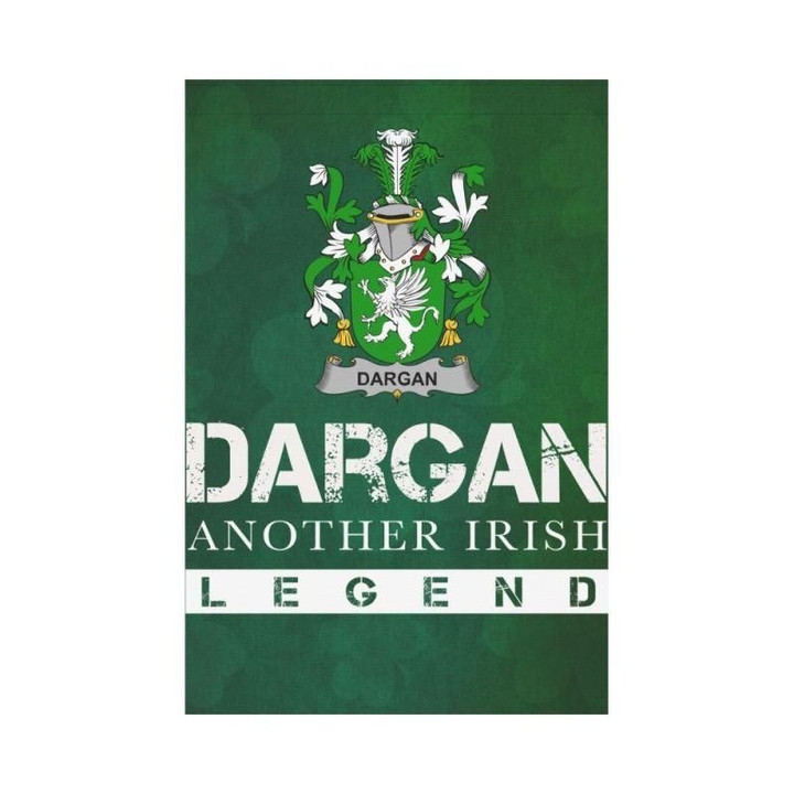 Irish Garden Flag, Dargan Or Mcdeargan Family Crest Shamrock Yard Flag A9