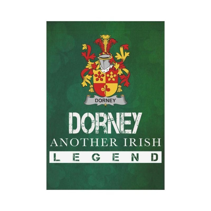 Irish Garden Flag, Dorney Or O'Dorney Family Crest Shamrock Yard Flag A9