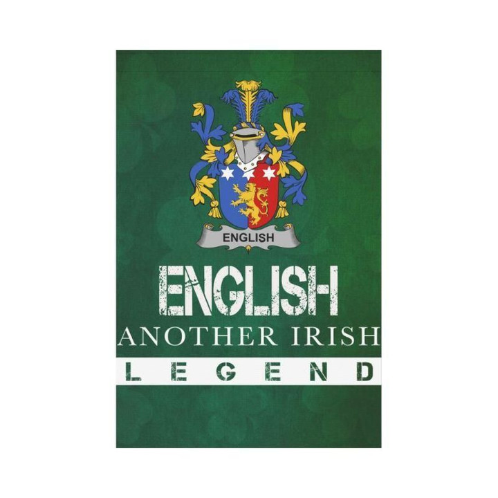 Irish Garden Flag, English Family Crest Shamrock Yard Flag A9