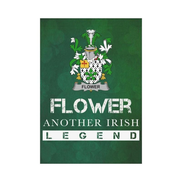 Irish Garden Flag, Flower Family Crest Shamrock Yard Flag A9