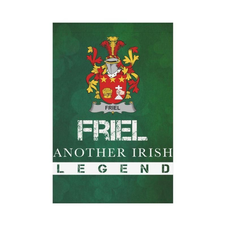 Irish Garden Flag, Friel Or O'Friel Family Crest Shamrock Yard Flag A9