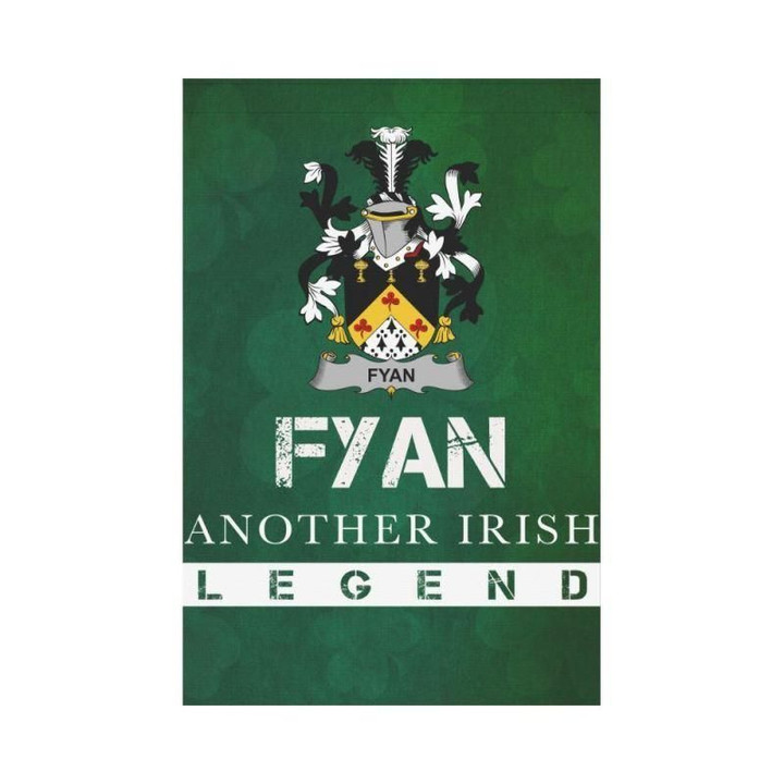 Irish Garden Flag, Fyan Or Faghan Family Crest Shamrock Yard Flag A9