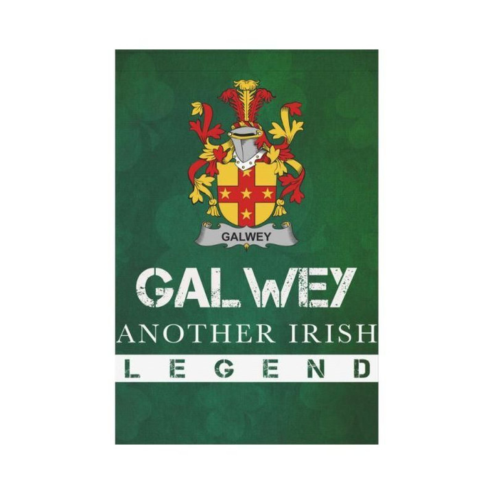 Irish Garden Flag, Galwey Family Crest Shamrock Yard Flag A9