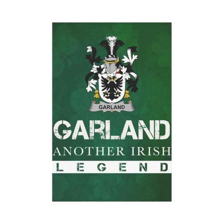 Irish Garden Flag, Garland Or Mcgartland Family Crest Shamrock Yard Flag A9