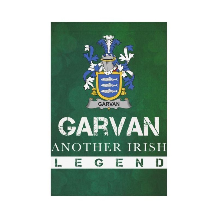 Irish Garden Flag, Garvan Or O'Garvan Family Crest Shamrock Yard Flag A9