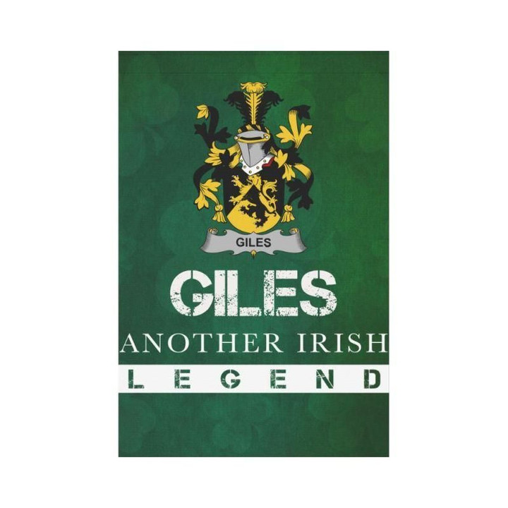 Irish Garden Flag, Giles Or Gyles Family Crest Shamrock Yard Flag A9
