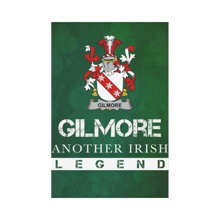 Irish Garden Flag, Gilmore Family Crest Shamrock Yard Flag A9