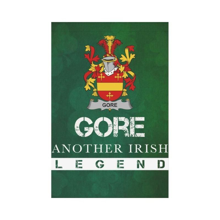 Irish Garden Flag, Gore Family Crest Shamrock Yard Flag A9
