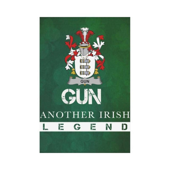 Irish Garden Flag, Gun Or Mcelgunn Family Crest Shamrock Yard Flag A9