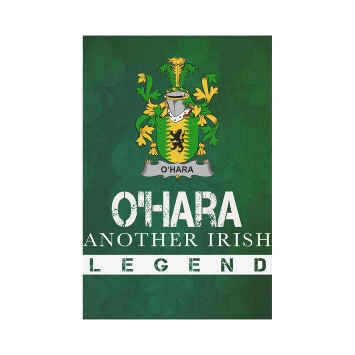 Irish Garden Flag, Hara Or O'Hara Family Crest Shamrock Yard Flag A9
