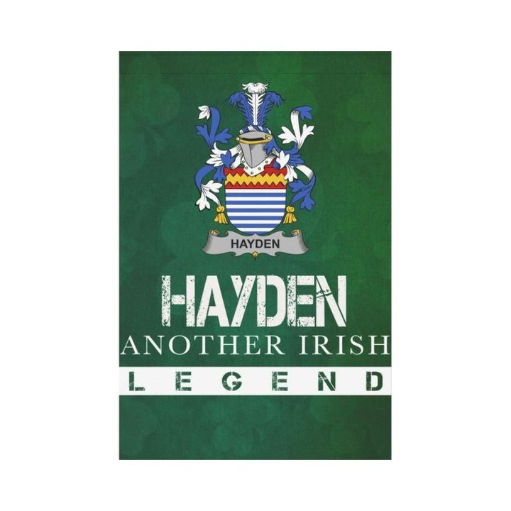 Irish Garden Flag, Hayden Or O'Hayden Family Crest Shamrock Yard Flag A9