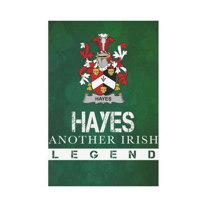 Irish Garden Flag, Hayes Family Crest Shamrock Yard Flag A9