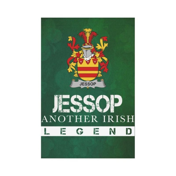 Irish Garden Flag, Jessop Family Crest Shamrock Yard Flag A9