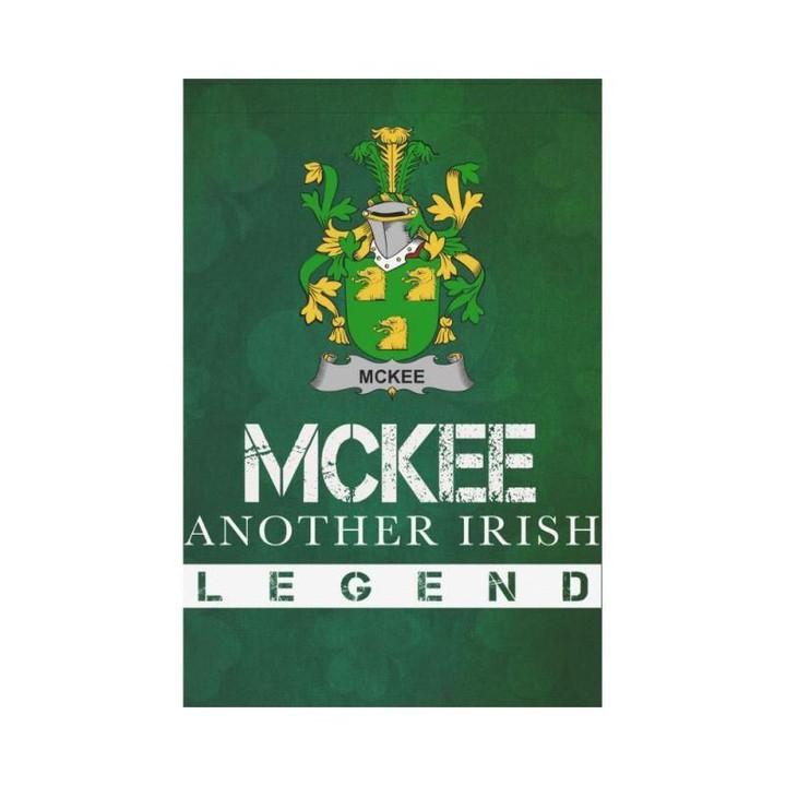 Irish Garden Flag, Kee Or Mckee Family Crest Shamrock Yard Flag A9