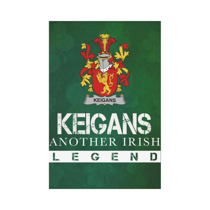 Irish Garden Flag, Keigans Or Mckeehan Family Crest Shamrock Yard Flag A9