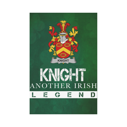 Irish Garden Flag, Knight Family Crest Shamrock Yard Flag A9