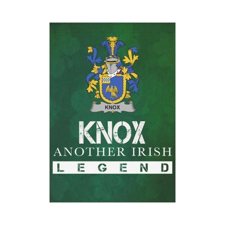 Irish Garden Flag, Knox Family Crest Shamrock Yard Flag A9