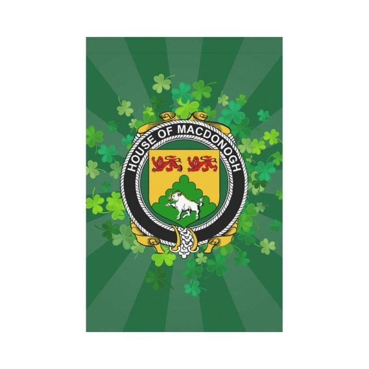 Irish Garden Flag, Macdonogh (Connacht) Family Crest Shamrock Yard Flag A9