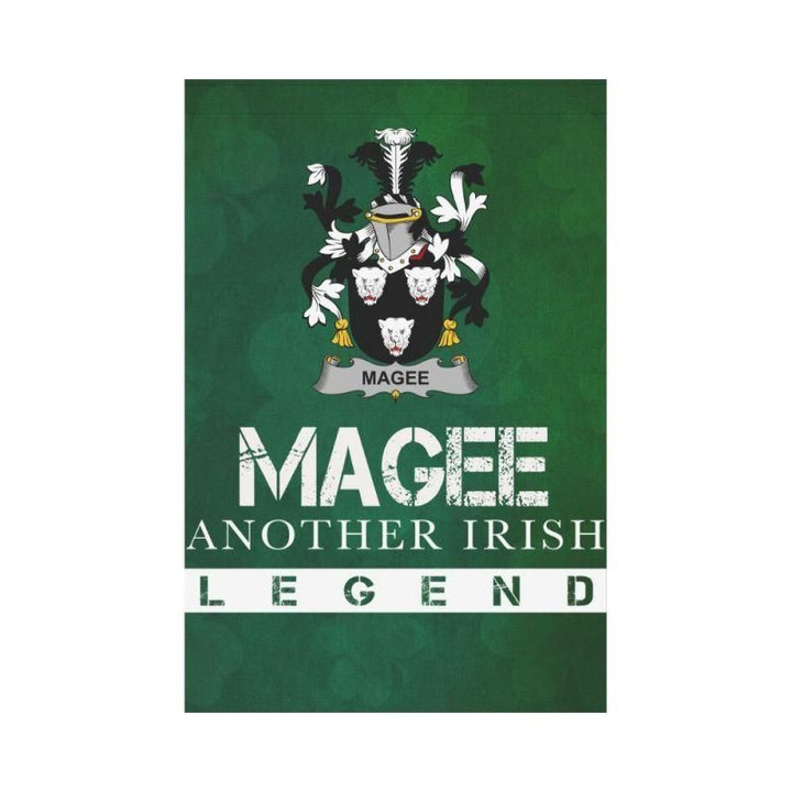 Irish Garden Flag, Magee Or Mcgee Family Crest Shamrock Yard Flag A9