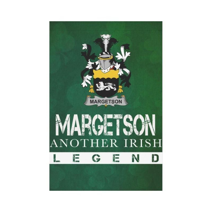 Irish Garden Flag, Margetson Family Crest Shamrock Yard Flag A9