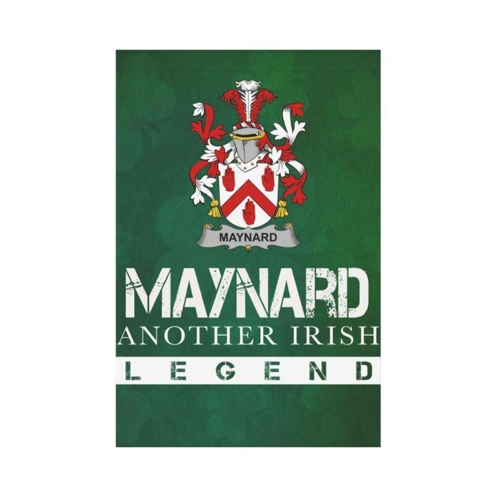 Irish Garden Flag, Maynard Family Crest Shamrock Yard Flag A9