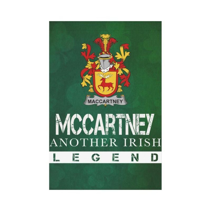 Irish Garden Flag, Mccartney Or Maccartney Family Crest Shamrock Yard Flag A9