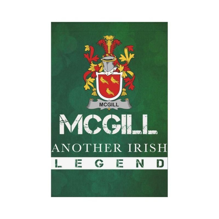 Irish Garden Flag, Mcgill Family Crest Shamrock Yard Flag A9