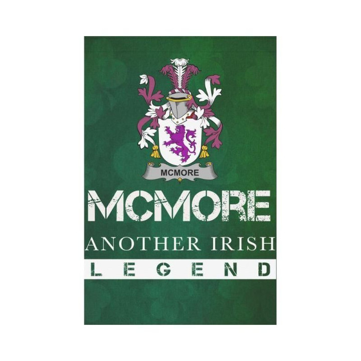 Irish Garden Flag, Mcmore Or More Family Crest Shamrock Yard Flag A9
