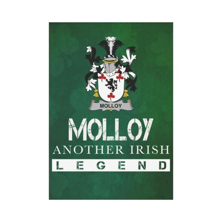 Irish Garden Flag, Molloy Or O'Mulloy Family Crest Shamrock Yard Flag A9
