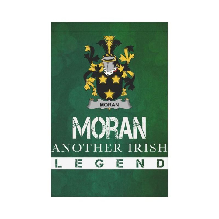 Irish Garden Flag, Moran Or O'Moran Family Crest Shamrock Yard Flag A9