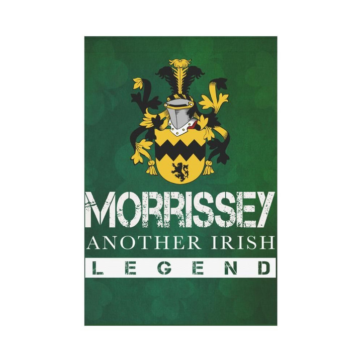 Irish Garden Flag, Morrissey  Family Crest Shamrock Yard Flag A9