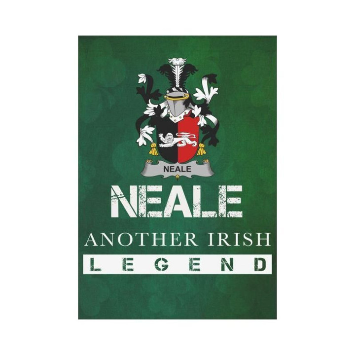Irish Garden Flag, Neale Family Crest Shamrock Yard Flag A9