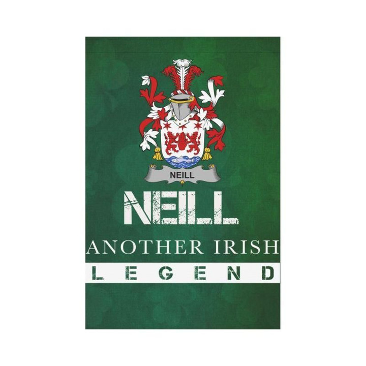 Irish Garden Flag, Neill Or O'Neill Family Crest Shamrock Yard Flag A9