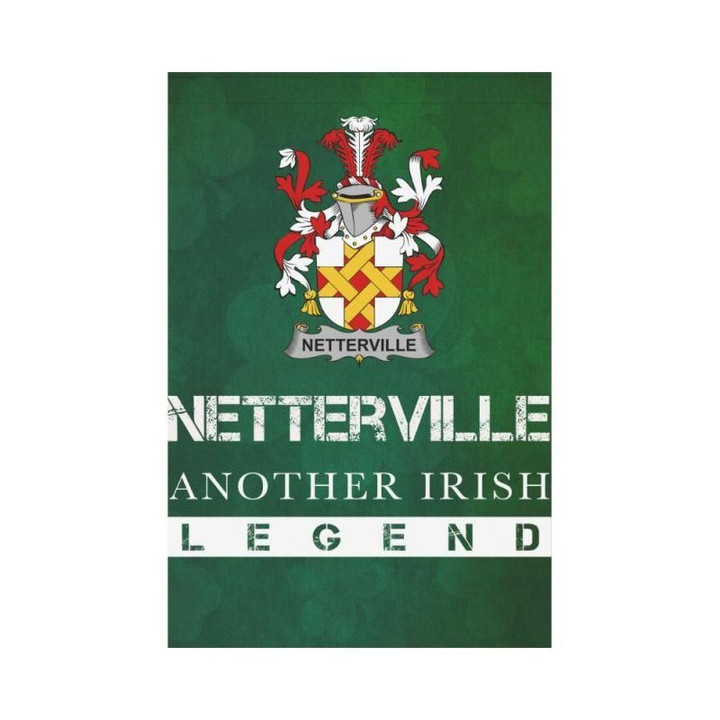 Irish Garden Flag, Netterville Or Netterfield Family Crest Shamrock Yard Flag A9