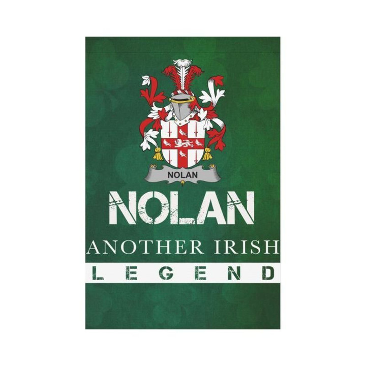 Irish Garden Flag, Nolan Or O'Nowlan Family Crest Shamrock Yard Flag A9