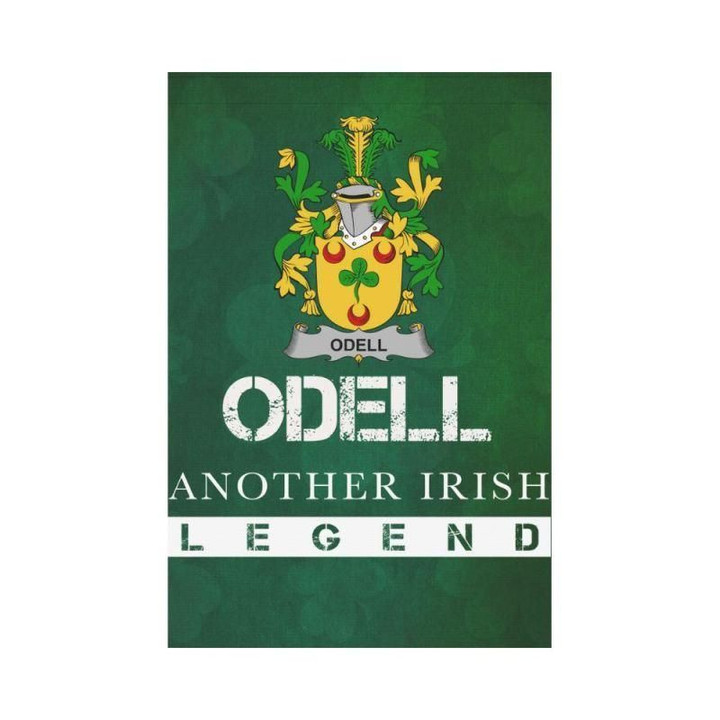 Irish Garden Flag, Odell Family Crest Shamrock Yard Flag A9