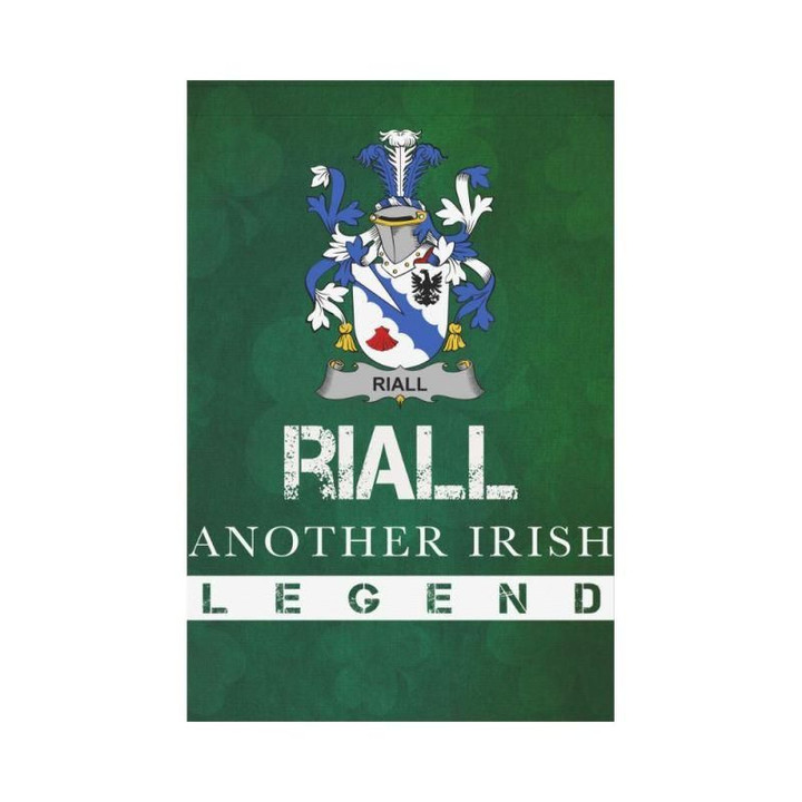 Irish Garden Flag, Riall Or Ryle Family Crest Shamrock Yard Flag A9