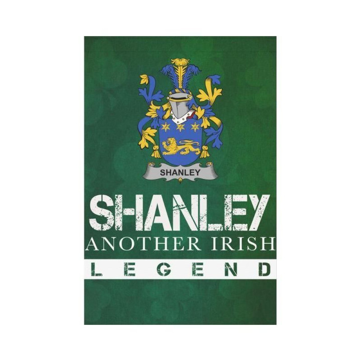 Irish Garden Flag, Shanley Or Mcshanly Family Crest Shamrock Yard Flag A9