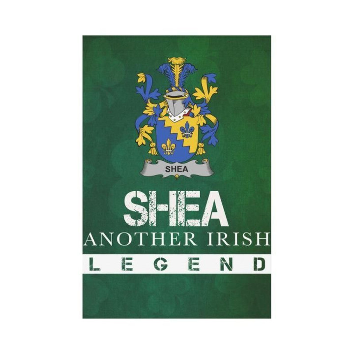Irish Garden Flag, Shea Or O'Shee Family Crest Shamrock Yard Flag A9