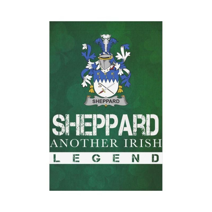 Irish Garden Flag, Sheppard Family Crest Shamrock Yard Flag A9