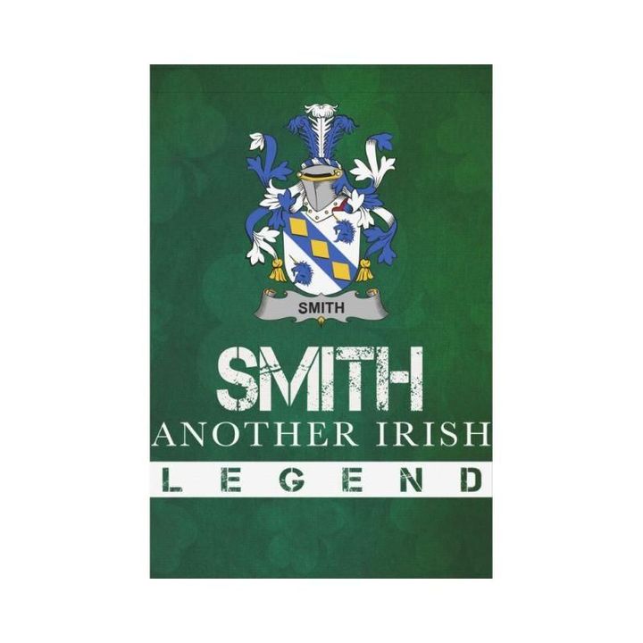 Irish Garden Flag, Smith Or Smyth Family Crest Shamrock Yard Flag A9