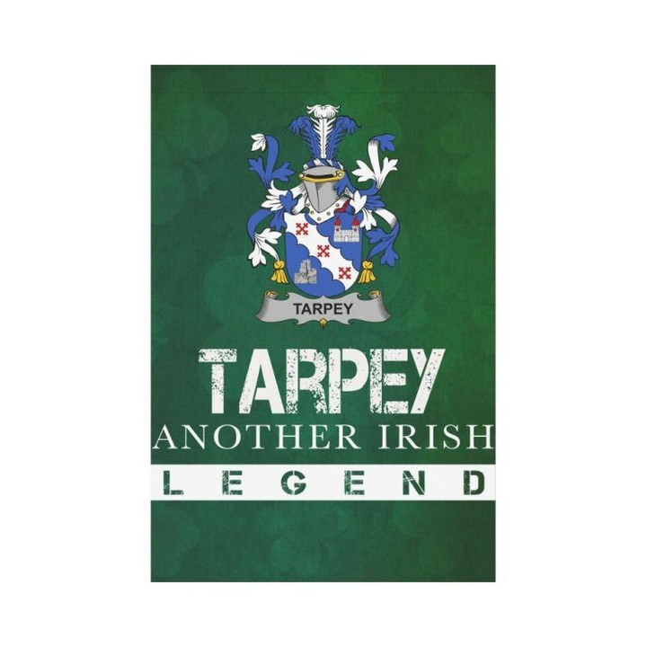Irish Garden Flag, Tarpey Family Crest Shamrock Yard Flag A9